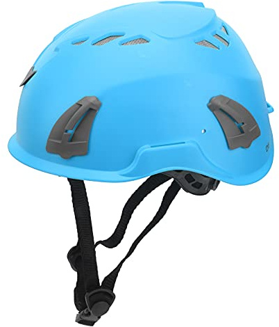 Ejoyous Rock Climbing Helmet, Kids Adults Mountaineering Helmet Outdoor Safety Head Guard Adjustable for Hiking Caving Search (Blue)