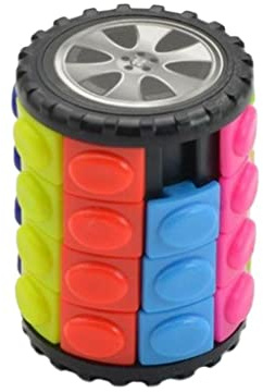 Cylinder Magic Cube Twist Puzzle Intelligence Toys Kids Adults Gift 4x4