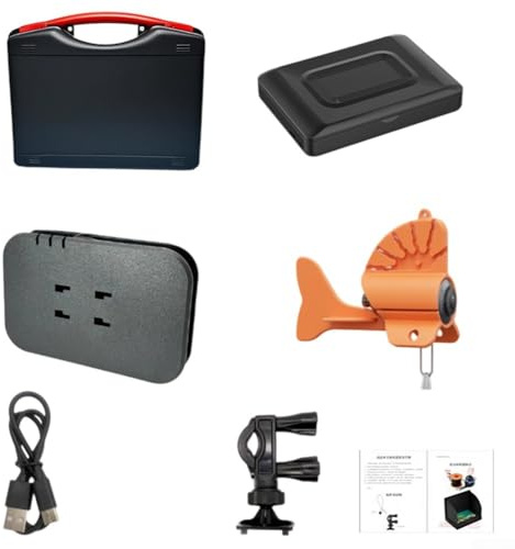 Honseadek Buscador de pesca con ángulo amplio de 195°, IPS de 4.3 pulgadas para cámara Shark IP68 resistente al agua (4.3 pulgadas IPS + 30 M)