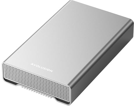 Avolusion PRO-G2 14TB USB 3.2 Gen 2 (10Gbps) USB-C External Hard Drive for Windows/MacOS (Silver)