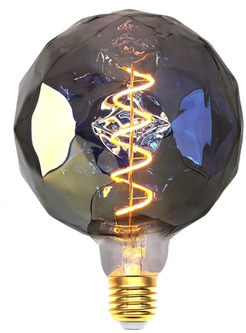 Edison Vintage Glödlampa E27, E27 LED Vintage Dimbar 4W Retro LED-lampa Dekorativ antik glödlampa Idealisk för nostalgi och retrobelysning i hemkafébaren - G125,Rökgrå - färgglada (XSJ) | Edison vintage glödlampa E27 retro LED-glödtråd lampa dekorativ för nostalgi och retrobelysning i huset café bar