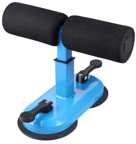 HAPINARY Abdominal Machine Steel and Foam Construction Lightweight and Easy to Carry Crunches Aid Blue with Adjustable Foot Barrier for Comfortable Home Workout for Men and Women