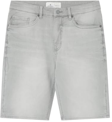 Bermuda Vaquera Slim Fit, Gris Claro, 34W