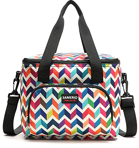 SAMERIO Kühltasche Groß Isolierte Lunchtasche Isoliertasche zur Unterwegs Arbeit Schule Strand Lunch Tasche Picknicktasche für Erwachsener Damen und Herren
