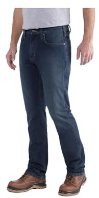 Carhartt, Herren, Rugged Flex® Jeans mit 5 Taschen, gerader Passform und schmal zulaufendem Bein, Superior, W32/L32