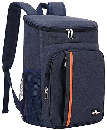 Mochila Nevera Isotérmica 23L - Bolsa Térmica Impermeable Grande para Picnic, Almuerzo, Playa, Camping y Senderismo - Refrigeración (Azul)