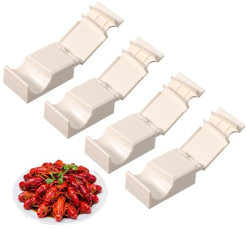 4pz Pelapatate per Gamberetti, Sgusciatrice per Gamberetti Sgusciatrice per Gamberetti Efficiente Strumento Sgusciare Gamberi e Frutti di Mare per Sbucciare le Code di Gamberetti Cotti