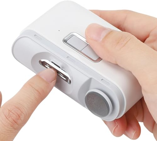2 in 1 Electric Nail Clipper Fast Polishing Automatic Fingernail File Machine for Adults Children Baby Safety Trimmer
