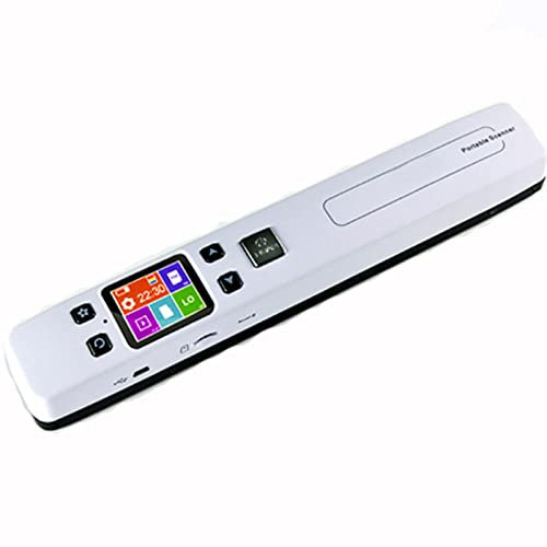 Scanner Portable A4, Scanner de Documents Max 1050 DPI, numérisation à Plat, avec écran Couleur de 1,8 Pouces, numérisation de Pages en PDF et JPEG, Aucun Ordinateur nécessaire, Appareil de numérisa