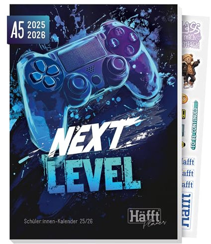 Häfft® Planer 2025/2026 A5 - Softcover Schülerkalender, Schülerplaner, Hausaufgabenheft, Schulplaner Next Level - nachhaltig & klimafreundlich