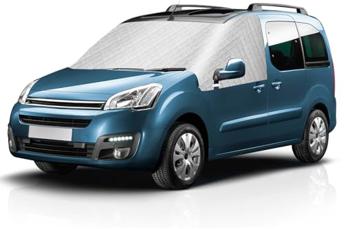 Copri Parabrezza per Auto Compatibile con Citroen Berlingo Peugeot Partner 2008-2018, Copertura Parabrezza Invernale Antigelo Antighiaccio Anti UV