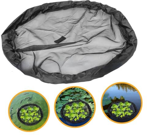 WYWY Protecteur de Plantes pour île Flottante, Barrière de Poissons à Fleurs flottantes Rondes Protecteur de Plantes d'île Flottante Protégez Vos Plantes flottantes des Poissons de l'étang(45cm)