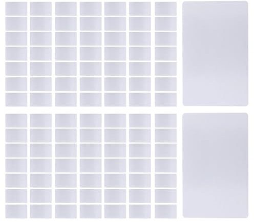 Topiky Aluminiumlegering Blank Metall Visitkort Mångsidigt DIY Meddelandekort för Anpassade Presenter 100 st.