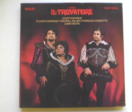 Mehta, Zubin Verdi Il Trovatore 3LP RCA Red Seal SER5586-8 EX/EX 1969 3 LPs boxed with booklet