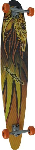 Flexcruising Longboard Zorg 46 inch Ahorn 9 Lagen Graphik beidseitig 118 x 23 cm