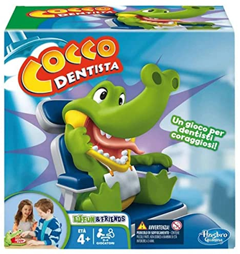 Hasbro Gaming – Crocodile Dentist, Game of Skill (B04081750) [may not be in English] Italian Version