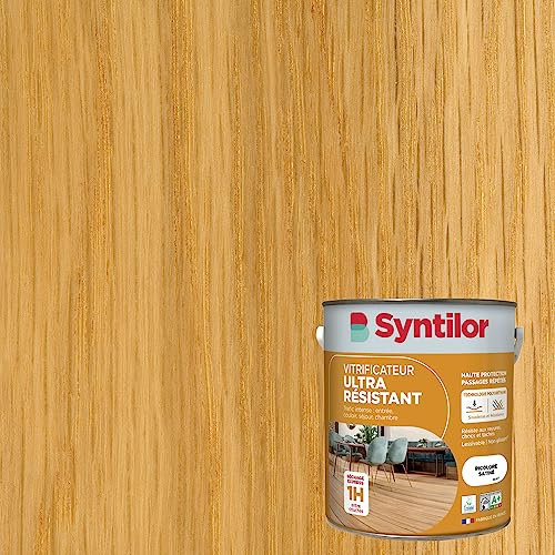 Syntilor - Vitrificateur Parquet Ultra Résistant Incolore Satiné 5L
