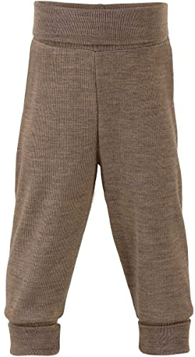 Pantalones para bebé de seda de lana. nogal 86 cm/92 cm