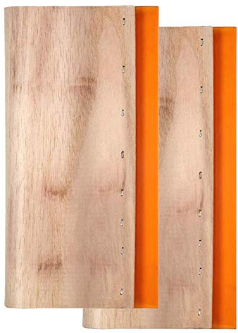 TheStriven 2 Piezas Raspador de Tintas Madera Raspador de Tinta Pantalla para Serigrafía Kit de Serigrafía Herramientas de Taspador de Tinta para Serigrafía de Madera, 7.87 Pulgadas