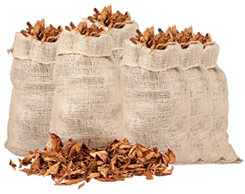 KOTARBAU® 6 x Sacos de yute, 95 x 45 cm, Ideal para la jardinería, Bolsas ecológicas, Para compost, residuos o almacenar verduras, Tejido natural, transpirable, 6 UNIDADES