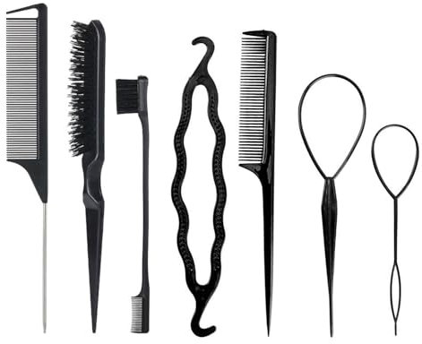 3 Pettini Districanti, 4 Pettini Per Capelli, Pettini Per Capelli, Set Di Spazzole Per Capelli, Pettini Per Rifinire I Capelli Da Donna, Pettini Per Coda
