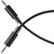 HDSupply Cable auxiliar, cable jack 0,10 m, audio jack 3,5 mm estéreo 3 pines, cable audio para auriculares, barra de sonido, TV, coche, radio, negro