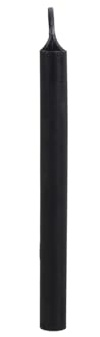 12 pezzi di candele sottili, H: 13 cm Ø: 1,2 cm, varie colori, durata 2,5 ore, per Avvento e Natale, colore: Nero