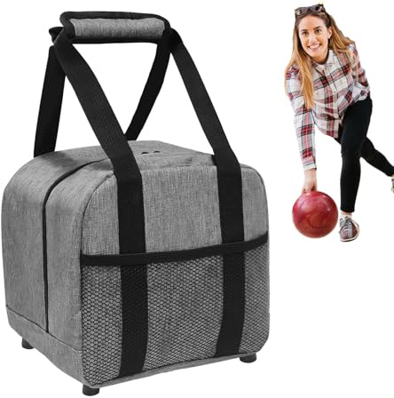 Bowlingväska för en boll, sportväska – kapacitet sportväska för tillbehör vid liga-träning och tävling | För handduk band armband plånbok bowler spelare kvinnor män nybörjare proffs idrottare