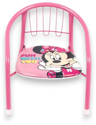 KORAT - Sedia Bambini in Metallo con Seduta Imbottita Antiscivolo – Sediolina per Cameretta e Tavolino Gioco, Struttura Robusta Antigraffio, per Bambini 3+ Anni, Portata fino a 20 kg