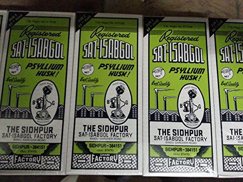 The Telephone Brand Sat-Isabgol Psyllium Husk (Isabgol) (Plantago Ovata) 100g - Natural Laxative - Great Remedy for Constipation, Diarrhoea & Weight Loss