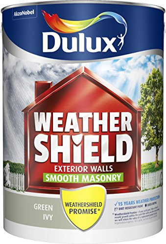 Dulux Weathershield Smooth Masonry Paint - Green Ivy - 5L