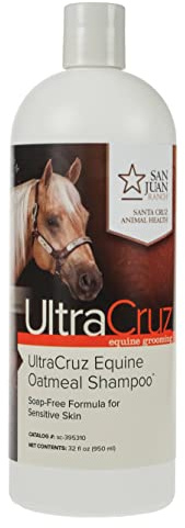 UltraCruz Equine Oatmeal Horse Shampoo, 32 oz,sc-395310,White