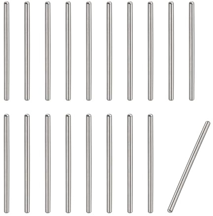 sourcing map 20 st. 1 x 20 mm passstift 304 rostfritt stål runt huvud platt fästelement