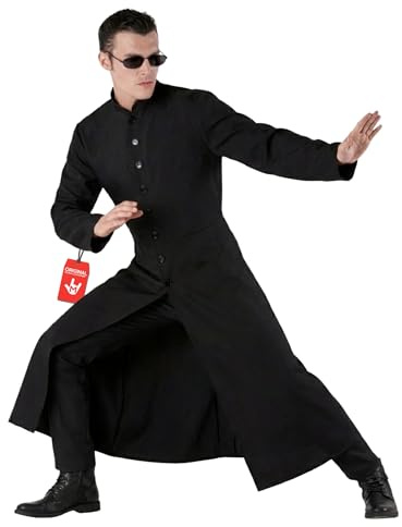 Morph Spy Assassin Costume Black Tailcoat With Glasses Included Halloween Costumes For Men Spy Costume 3XL