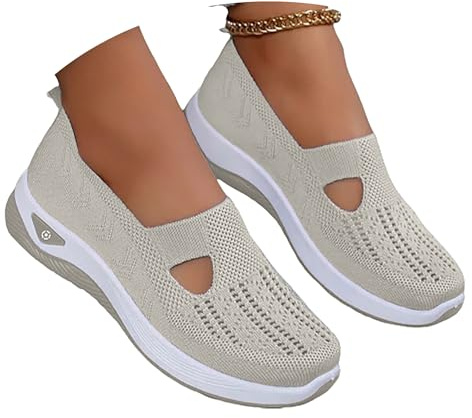 JClorix Baskets Orthopédiques Femme - Chaussures de Sport sans Lacets, Semelle Souple & Confort Maximal | Chaussures Orthopédiques pour Diabétiques, Marche et Fitness
