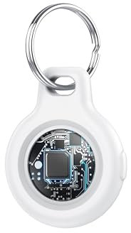 Air Tracker Tag Bluetooth Item Finder, Compatible with Apple Find My APP (iOS Only), 100dB Beep Smart Tag, Replaceable Battery, Item Finder and Locator for Keys/Luggage/Bags/Wallets etc., White 1 Pack