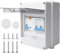 Coffret à fusibles en saillie IP65, petit tableau de distribution en saillie avec interrupteur fi AC 32A, coffret de distribution en saillie, interrupteur sectionneur 10A+10A pour bureau à domicile