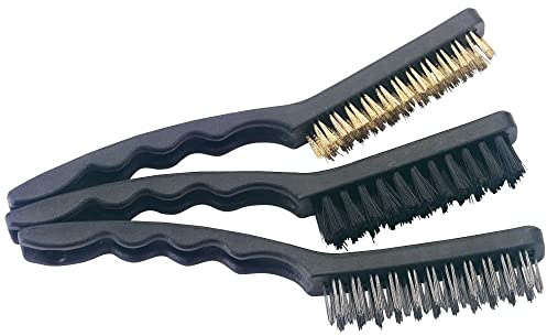 Draper 4864 Set de 3 brosses laiton/nylon/acier inoxydable