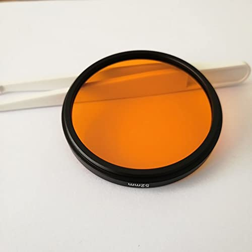 550nm IR Infrared Long Pass Filter Orange Optical Glass CB550 GG550 for Camera Photography (Diameter : 52mm)