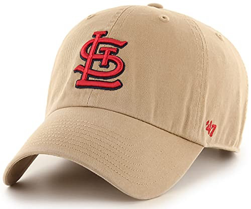 '47 MLB Khaki Clean Up Verstellbare Hutmütze, Erwachsene, St Louis Cardinals Khaki, Einheitsgr��e