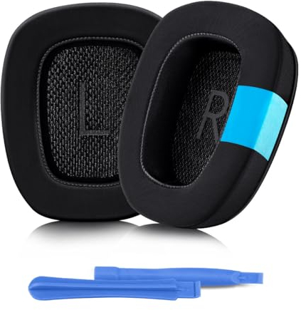 ELZO Kühlgel Ersatzpolster Ersatz Ohrpolster für Logitech G35 G930 G933 G933S G935 G633 G633S G635 G533 G430 G431 G432 G433 Gaming Headset, Ersatz Ohrpolster für G332 G230 G231 G233