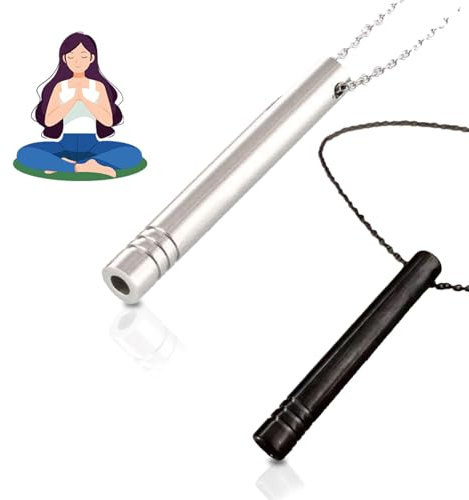 Qianfeng 2Stück halskette Rauchfrei Original,Halskette Rauchentwöhnung Hilfsmittel,Kette Atemkette Angsthalskette,Spirituelle Atemhalskette Achtsamkeitskette,Breath Necklace Geschenke