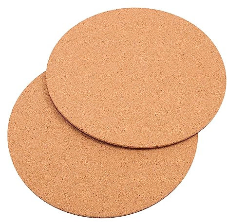 HEMOTON 2pezzi Tappetino in Sughero per Piante Sottobicchiere Riutilizzabile per Fioriere da Impedisce Perdite Scivolamento