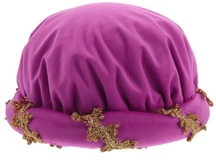 COOPHYA Renässans Vadderad Rullhatt: Medeltida Bourrelethatt Huvudbonad - Retro Hovhuvudbonad för Cosplay, Banketter, Scenuppsättningar, Maskeradfester, 59 cm/23,2 tum Omkrets