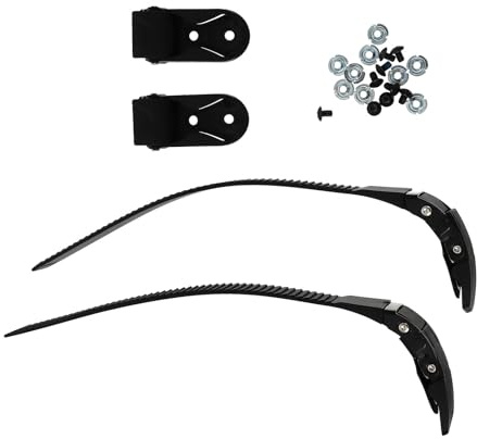 WRITWAA Sangles Réglables en PVC pour Chaussures de Patinage à roulettes, Fixation Stable Vis, 2 Sets Accessoires pour Rollers Noirs