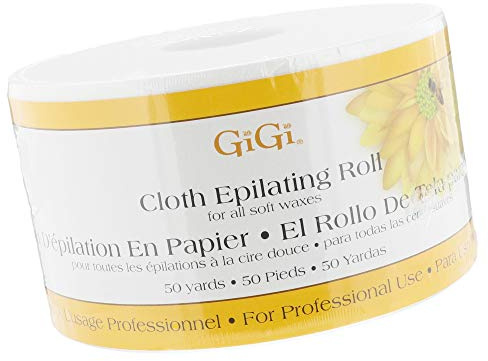 Gigi Non Woven Cloth Epilating Roll for Hair Removal, Facial Waxing Strip Roll for Soft Waxes, 50 Yards