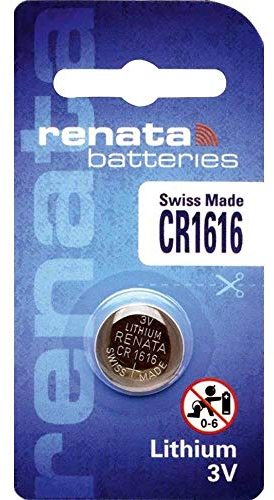 Renata 1616 Lot de 10 Piles Bouton au Lithium fabriquées en Suisse