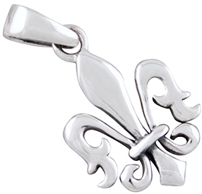 AFP Fleur de Lys, petit Pendentif en argent 925