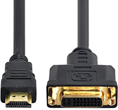 Chenyang Adattatore da HDMI a DVI - Cavo Convertitore Maschio a Femmina (24+5) 1080P per PC, Laptop, HDTV