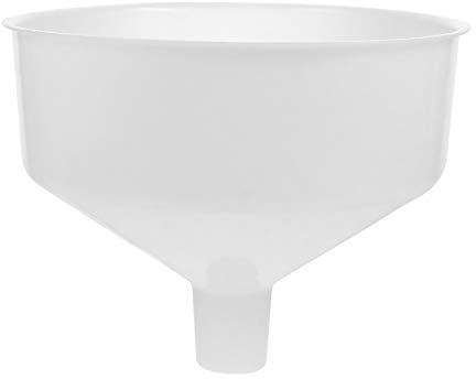 Yardwe Wide Neck Plastic Funnel - Beer Filling & Liquid Separator - Smooth Oil Transfer - 26x26x20CM